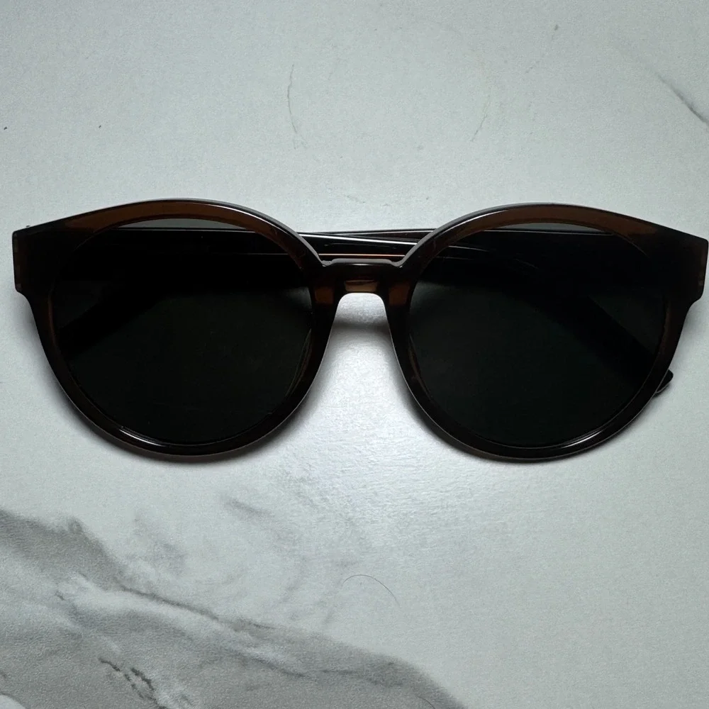 Saint Laurent SL M31/F 010 Brown Round Sunglasses Made in Italy 55-19-145